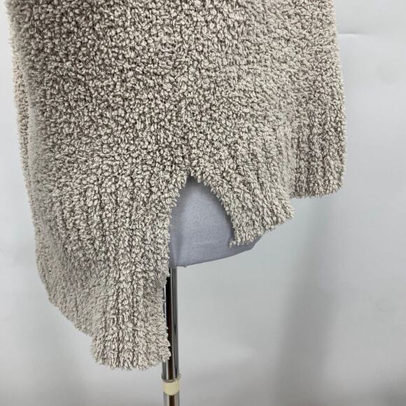 Tahari Sweater Womens XS Extra Small Putty Boucle High Low Mock Neck Pullover - Picture 5 of 13